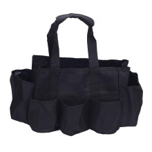 Draagbare gereedschapstas van Oxford-stof – 11,8" x 11" x 1,6", 0,75 lb, opbergtas met meerdere compartimenten voor schoonmaak- en tuinspullen en