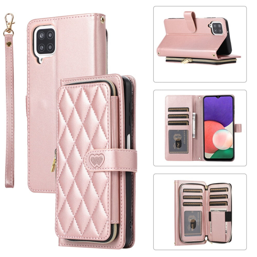 Leather Wallet Case For Samsung Galaxy A22 4G 6.4" With 919886091432