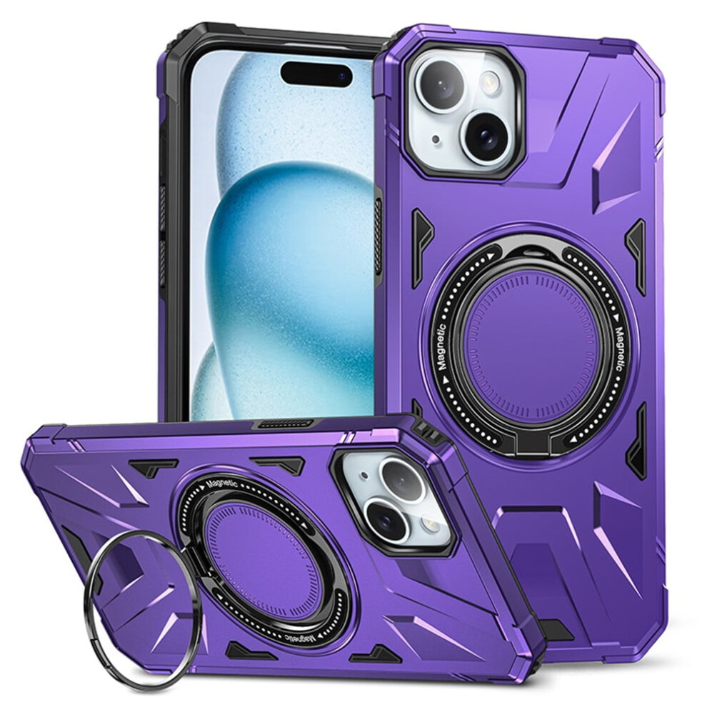 Iphone 13/14 6.1 Inch Magsafe Case With 360 Spin Purple 919886091418