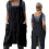 Ποδιά πλάτης Pinafore Cross για γυναίκες με τσέπες Ιαπωνική μπλούζα για εργασία, 1