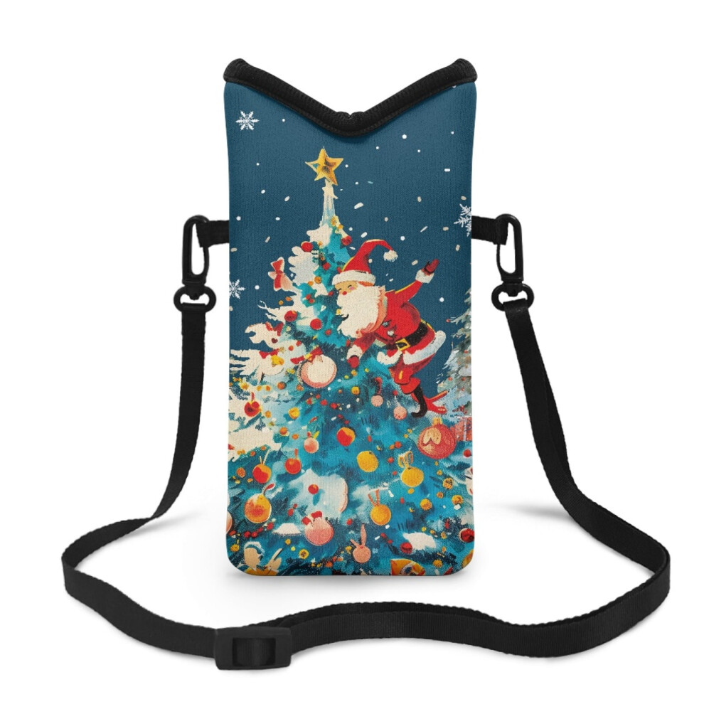 Adjustable Strap Neoprene Cellphone Sleeve Pouch Â Lightweight Shock-Absorbing Crossbody Bag, 4"X8", Compatible With Iphone & Android 9482828638879