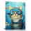 Tableau mural sur toile représentant un chat plongeur (30 x 40 cm) 1