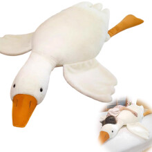 Coussin câlin canard en peluche ultra douce 50 cm