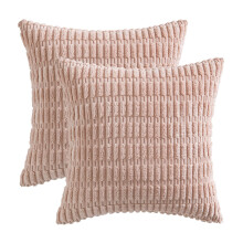 Corduroy-koristetyynyn päällinen, 18 x 18 tuumaa, 2 kpl pakkaus