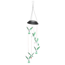 Clopoțel de vânt cu armonie solară colorată, pentru decor de grădină, lumini schimbătoare pentru exterior, cadouri pentru femei, mame și