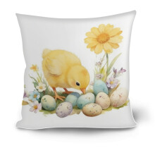 Funda de almohada con temática de Pascua, ideal para dibujar y decorar en ella. Un regalo perfecto para niños (R, nailon, elastano).