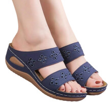 Willtoo Women’s Orthopedic Wedge Sandals – Boho Slingback, Open Toe, Arch Support, Memory Foam Cushion, Comfortable Dressy Summer Shoes,