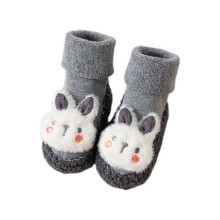 Baby slipper socks for toddlers with anti-slip sole