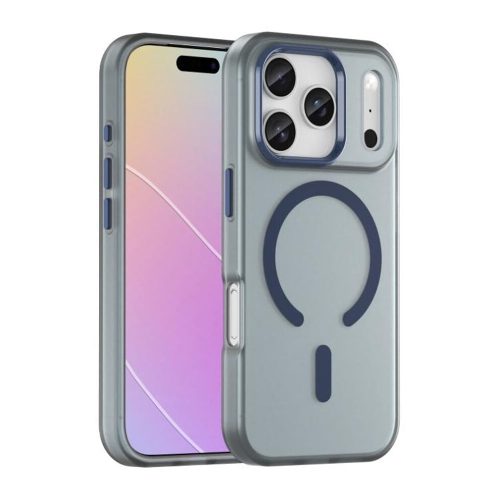 Slim Frosted Translucent Iphone 17 Pro Case Â Magsafe Compatible, Shockproof & Anti-Fingerprint, Dark Blue 9773935333444