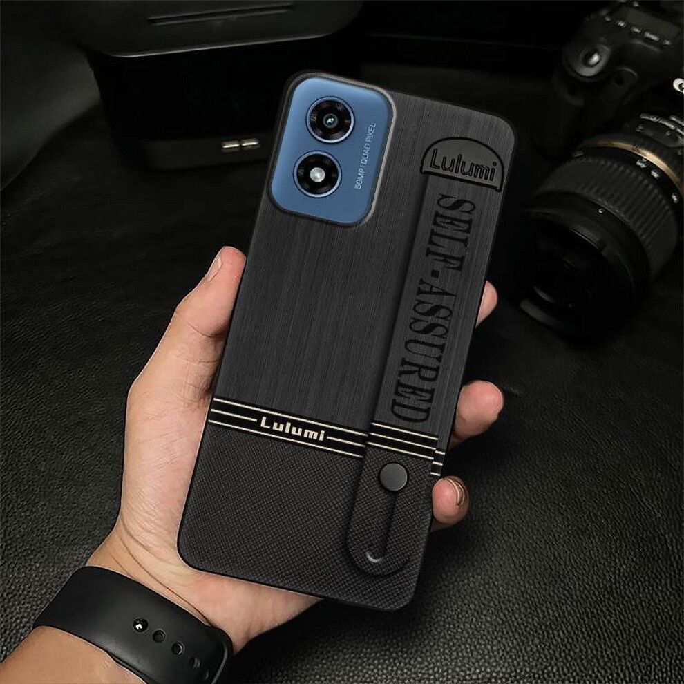Moto G Play 2024/4G/5G Phone Case With Wrist Strap, Shockproof, Dirt-Resistant, Kickstand, Silicone 9773935333635