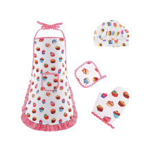 Kids Pretend Kitchen Apron with Pockets, Adjustable Baking & Gardening Bib for Toddlers & Little Helpers – Compatible with Kids Ages 2-6