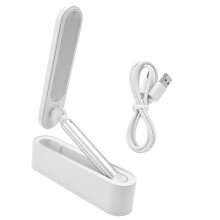 Lampe de bureau portable à contrôle facile, lampe de bureau LED pliable à intensité variable, rechargeable par USB, modes de couleur réglables,