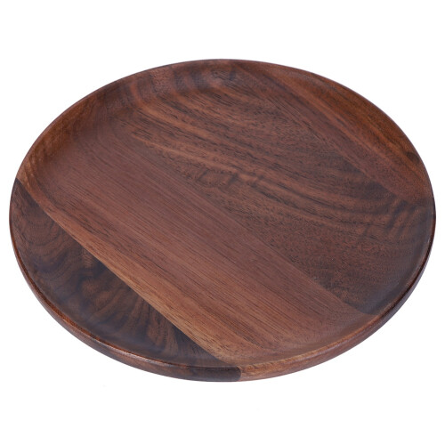 Handmade Black Walnut Wood Plate, Multipurpose Tableware for Hotels Restaurants