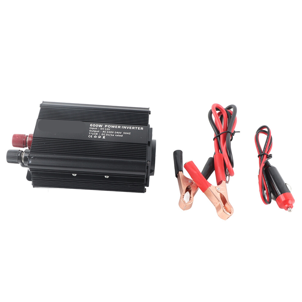 1500W Power Inverter For On-The-Go Energy, Robust Aluminum Alloy Body With Automatic Safety Mechanisms, Perfect For Laptop Users 9425574328656