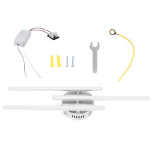 Modern Bathroom Mirror Light, ETL Certified Bathroom Fixtures With Low Light Decline, Unique Shape Design LED Ceiling Lamp for Hallway Bedroom (24