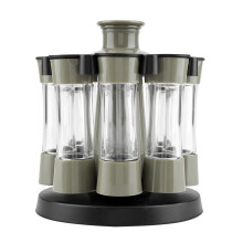 Revolving Spice Rack Organizer, Compact Space-Saving Spice Storage Brings Style and Functionality to Your Kitchen Counter