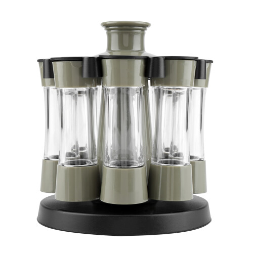 Revolving Spice Rack Organizer, Compact Space-Saving Spice Storage Brings Style and Functionality to Your Kitchen Counter