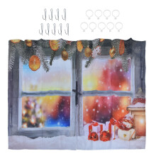 Machine Washable Fabrics, Christmas Decorative Curtains Add a Touch of Magic to Your Home