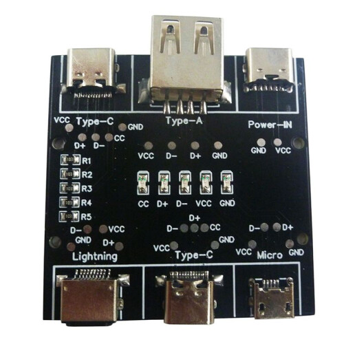 UD11A03 Data Cable Detection Board USB Cable Tester for IOS Android Type-C Short Circuit -Off Switching Test Tool