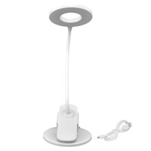 Lampa Deisce Muineál Gé Solúbtha, Lampa Léitheoireachta In-athluchtaithe Clip-On do Sheomra Leapa Baile, Solas Leabhar LED Cosanta Súile le