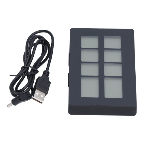 LCD Digital Desk Clock With Easy To Read Display Power Saving Display USB Charging Silent Modern Simple Design 1