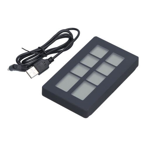 LCD Digital Desk Clock With Easy To Read Display Power Saving Display USB Charging Silent Modern Simple Design 2