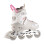 2-in-1 Grey-Pink Inline & Ice Skates, Size M (34-38) 7