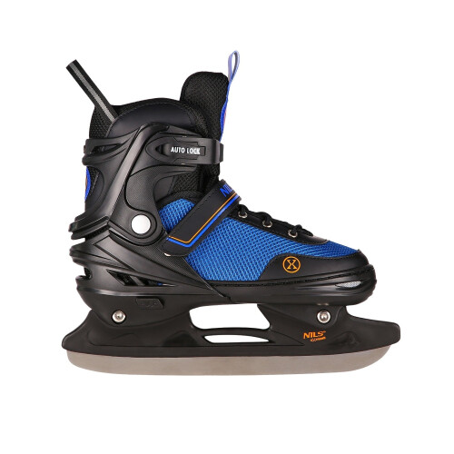 2-in-1 Inline & Ice Skates, Black-Orange, Size M (34-38) 1