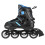 2-in-1 Inline & Ice Skates, Black/Blue, Size M (34-38) 8