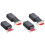 4 Pack Heavy Duty Push  & Lock for Hidden Door Touch Latches and Catch Magnet Push Release Drawer Pull Tip, Black 1