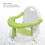 Green Folding Infant Bathtub Seat 29 cm/11.4 in 4