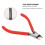 4.7in Non-Slip Chromium Vanadium Diagonal Pliers with Reset Spring 8