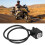 Self Resetting Handlebar Mount Switch Engine Kill Switch LED Modification Waterproof Switch CNC Aluminum Alloy Easy To Install Universal Fitment 5