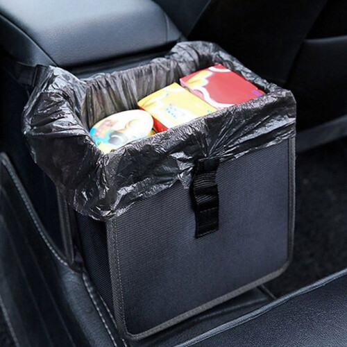 Durable Leak Proof Car Trash Bin Foldable Design Space Saving Storage Solution Keep The Car Tidy With High Quality Materials For Daily Commute 1