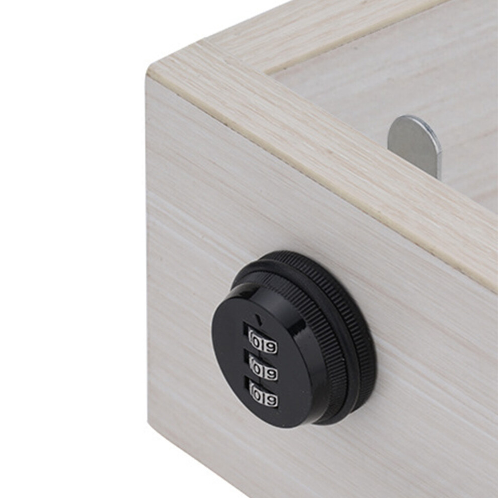 20Mm Zinc Alloy Cam Lock, 3 Dial Combination, Black, Anti-Theft 8441390378676