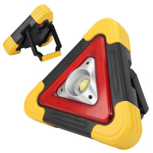 Car Warning Triangle Lamp, 2000mAh Rechargeable, Multi-Function Safety Light