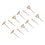 Deburring Tools Surface Finishing Brushes Rust Removal Kits Brass Wire Wheel Brushes For Rotary Tool Systems Compatible With Drill Press Equipment 4