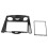 Dashboard Trim Panel for Mazda RX-8with Steering Wheel Control Interface, Durable ABS Double DIN Mounting Plate Stylish Replacement Facia Easy 5