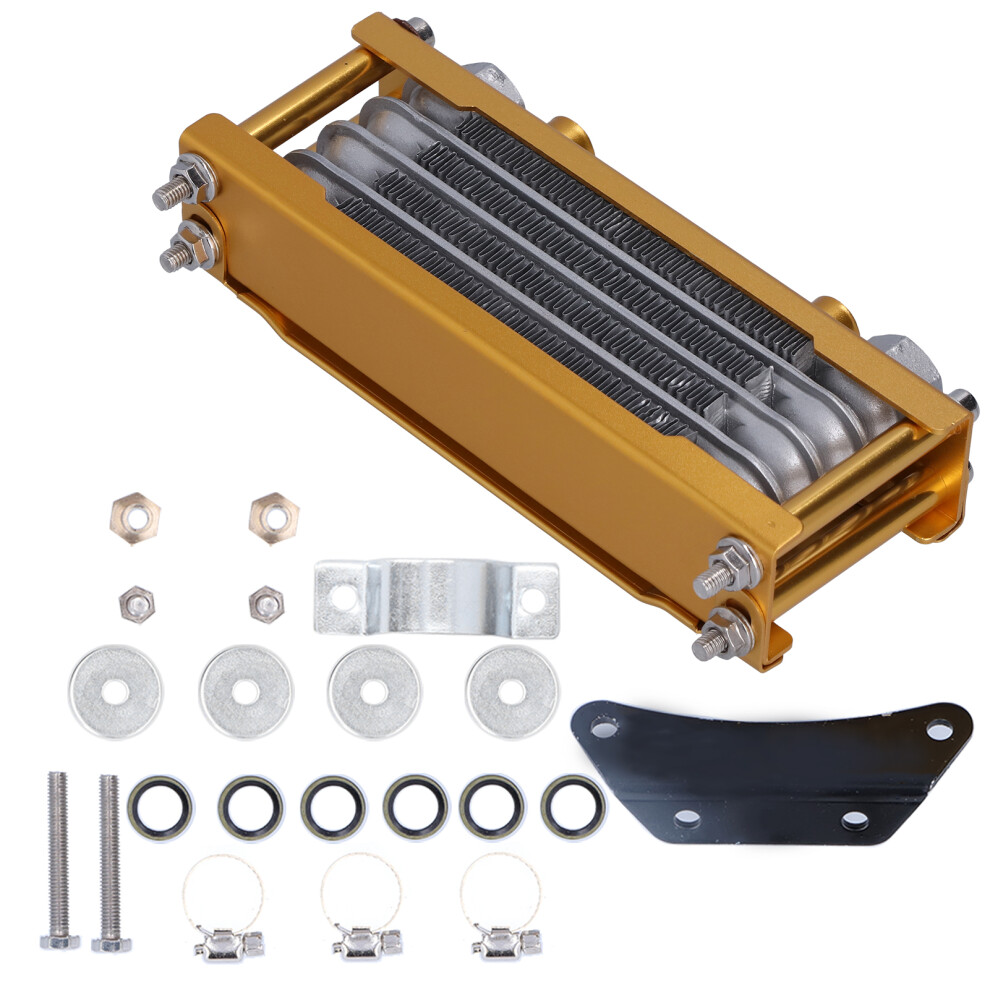 Universal Engine Oil Cooler Kit For 125Ccâ250Cc Motorcycles Gold 5081391481017