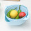 Australian Vegetable Washing Basket with Rotating Double Layers Blue 5