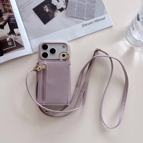 Δερμάτινη θήκη πορτοφολιού PU 3 σε 1 για iPhone17Pro Max—Τριπλό, Θήκη για μετρητά,