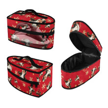 Christmas Cow Snowflake Travel Steamer Carrier Bag