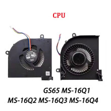 Laptopkylare CPU GPU-kylfläkt för MSI GS65GS65VR P65MS-16Q2 16Q1 16Q3MS-16Q4