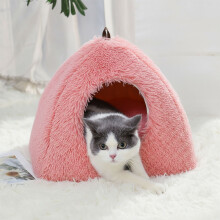 Feledorashia Cuccia per gatti Cuccia calda per gatti Cuccia spessa e chiusa per gatti Cuccia calda invernale per gatti Tenda per animali domestici