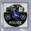 Ρολόι τοίχου βινυλίου 12" Police Station4 – Αθόρυβη, δημιουργική διακόσμηση για σαλόνι, 1