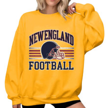 Dámská mikina New England Game Day | Vintage vzhled, ponořený útulný svetr Gameday
