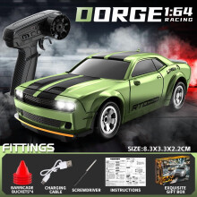 1/64 Funkgesteuertes Drift-Auto, 4WD RC, 2,4 g Mini-Rennwagen-Spielzeug, Hochgeschwindigkeitsmodell