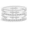 Retro Beaded Bracelet Set Silver Gold Copper Five-Piece 1