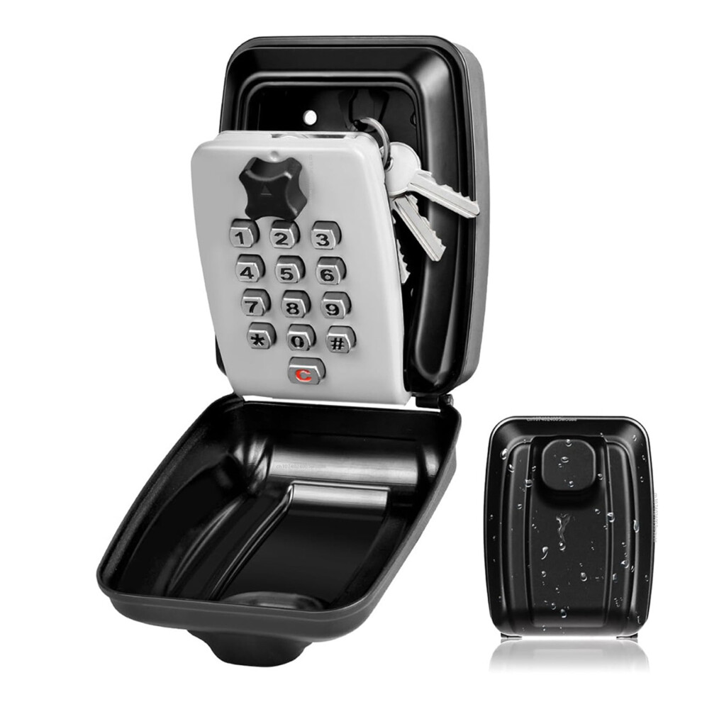 Wall Mounted Key Storage Box Safe Waterproof Anti-Theft Key Box With Combination Lock Password,Multiple Options Available 9340959352654