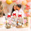 Clear cellophane gift bags with bows 5 pcs 1